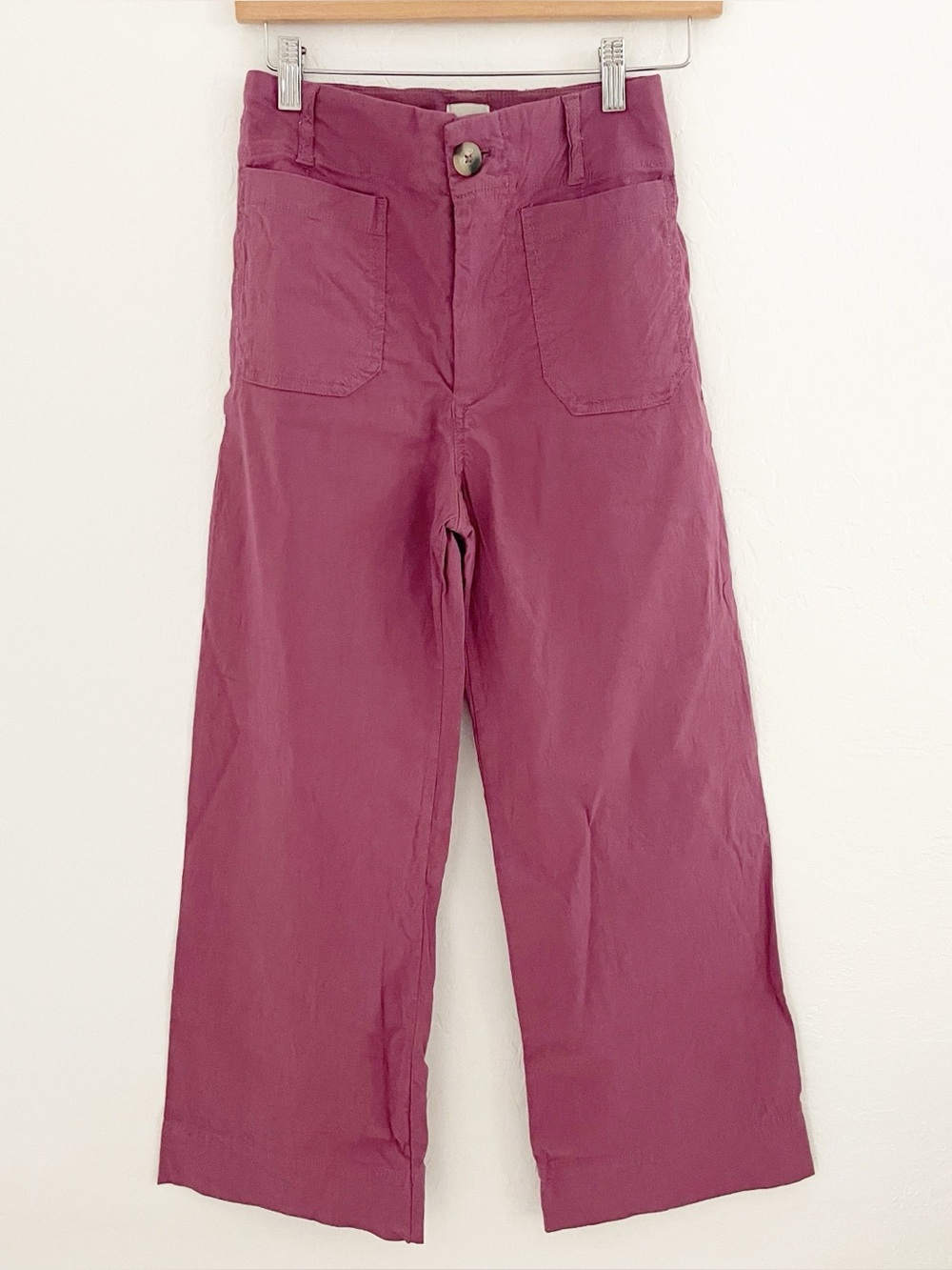 Mauve Colette pants high rise in berry size 26